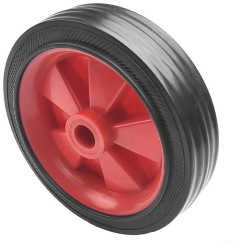 2 ruedas de repuesto de compresor de aire de plástico negro de 5 pulgadas, para pieza de repuesto de compresor de aire (5 pulgadas)