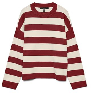 VERO MODA Vmsilje Ls O-Neck Boxy Pullover Noos