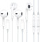 Everdigi iPhone In-Ear Kopfhörer mit Kabel, 2 Pack HiFi Stereo Stereo Ohrhörer mit Lightning Anschluss Mikrofon und Lautstärkeregler, Kompatibel mit iPhone 14/13/12/11/Pro/SE/X/XS/XR/8/7