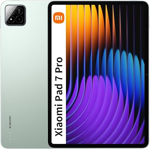 Xiaomi Pad 7 Pro Ai WiFi Version Global (No Calls or Text) 11.2 inches 3.2K 144Hz 8850mAh Bluetooth 5.4 Four Speakers 50 Mp Cam Model 24091RPADG (Green, 512GB + 12GB)
