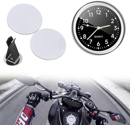 Dashboard Uhr, Motorraduhren, Mini Fahrzeug Armaturenbrett Uhr, Car Clock Mit Clip, Mini Auto Armaturenbrett, Quarz-Autouhr, für Auto Innendekoration kleine