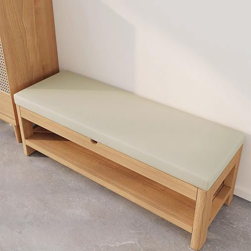 XIEMINLE Schuhbankkissen aus Leder, für Innenmöbel, Bankauflage mit rutschfester Unterseite, Esszimmerstuhl-Sitzmatte, Schaukelkissen mit Reißverschluss für Fenster, Küche, Zuhause (100 x 40 x 5 cm,