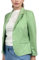 Ballandoro Blazer Donna Elegante Corto - Giacca Cerimonia Leggera Made in Italy, per Completo Abbigliamento Casual e Tailleur Eleganti Taglie Forti (IT, Testo, M, Regular, Regular, Verde Menta)