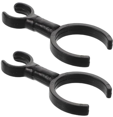 Warmhm 2pcs Strong Grip Mic Clip Clamp for Violin Flute and Wind Instruments Easy to Carry Mount Holder for Stage Performances