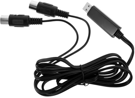 ARTSEWPLY Cable Midi USB para Piano Electrónico Convertidor Profesional para Teclado Musical PC Laptop Compatible con Windows y Adaptador de Edición y Grabación Musical