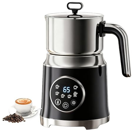 6-in-1 Electric Milk Frother and Steamer, Large Capacity Foam Maker