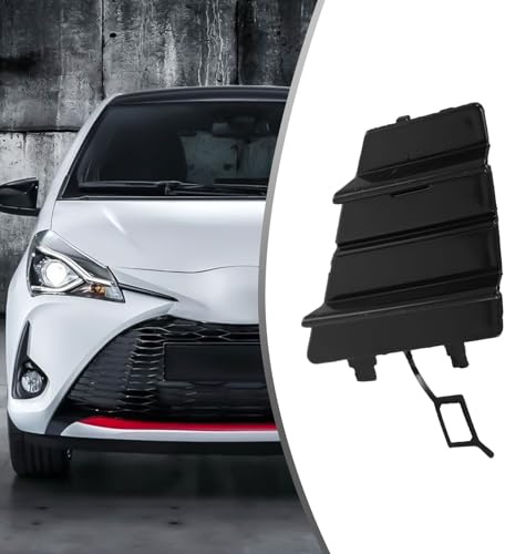 Lecreatekit Tappo di copertura per gancio di traino per paraurti anteriore per Toyota Yaris LE 2017-2019, ricambio diretto in plastica nera 52127-0DB10 52127-0D420