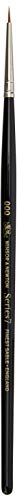 Winsor & Newton 5007030 Serie 7 Aquarellpinsel, Kolinski Rund-Pinsel Nr. 000 - 1 mm, Qualität von Handarbeit, Transparent