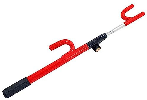 neilsen CT1716 Universal Anti-Theft Car Steering Wheel Lock - Red