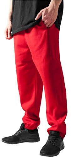 Urban Classics TB014B-Blank Hoody 2-Pack, Pantaloni Tuta Uomo, Rosso, 5XL