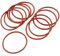 sourcing map 10 Stücke flexibel Silikon Ring Dichtugring O-Ring Dichtung 34mm x 38mm x 2mm
