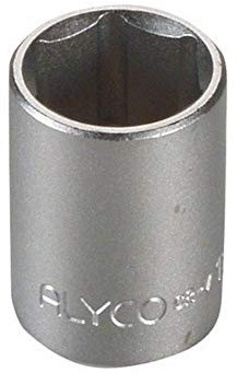 Alyco 192112 – -Stecknuss 1/4 Une 16507 DIN 3124 seidenmatt 13 x 25 mm
