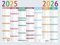 Exacompta Mehrfarbig Kalender 29,5 x 22 cm September 2023 bis September 2024 Grau