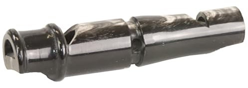 EUROHUNT Hundepfeife aus Büffelhorn, ca. 8,5cm lang, Hundezubehör, Hundetraining, Doppeltonpfeife