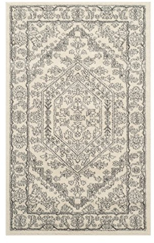 SAFAVIEH Adirondack Square Rug 4', Ivory & Silver ADR108B