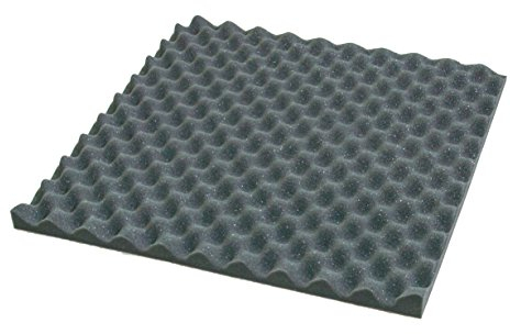 Noppenschaum Akustikschaumstoff Tafeln 50 x 50 cm schwarz anthrazit 4cm 1m² = 4 Stück