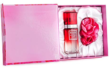 Biofresh Rose of Bulgaria elegante Geschenkset - Bulgarien Rosen Parfüm 25 ml & Bulgarien Seife 40 gr.