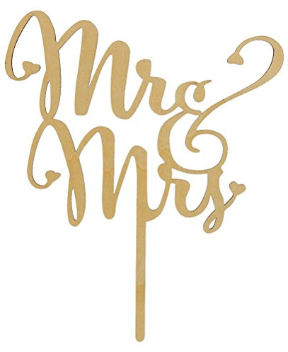 ULTNICE Cake Topper Mr und Mrs Holz Hochzeitstorte Dekorationen