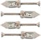 Hammer in Metal PLASTERBOARD Cavity Wall Fixing Plugs Including Screws RAWLPLUG (25pcs)
