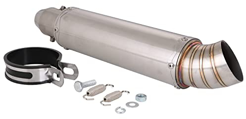 Motorrad Auspuff Universal - 51 mm Universal Motorrad Auspuff Sportauspuff mit für Dirt Bike Street Bike Scooter ATV