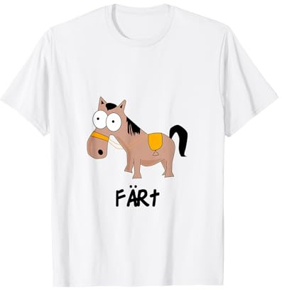 lustiges Pferd - Färt T-Shirt