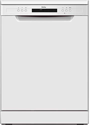 Amica ADF650WH Freestanding Standard Dishwasher, 14 Place Settings, 6 Programs, 60cm wide, White