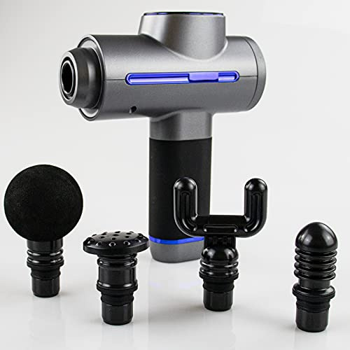 Massage Gun Massagepistole 5 Modi bis 3000 U/min LCD Display Akku 3 Aufsätze Muskelmassagepistole für Nacken Schulter Rücken Handmassagegerät Muscle Massager