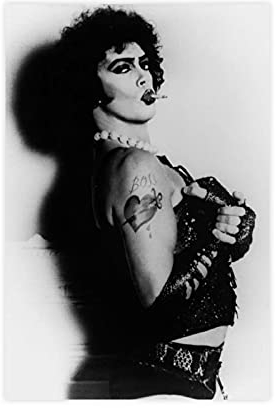 LINYUYI Film The Rocky Horror Bild Show 34 Leinwandposter Wandkunst Dekor Druck Bild Gemälde für Wohnzimmer Schlafzimmer Dekoration Rahmen: 40 x 60 cm