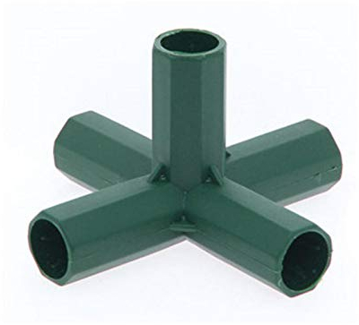 5 Stück 16 mm PVC Fitting Build Heavy Duty Gewächshaus Rahmen Möbel Verbinder Gewächshaus Rahmen Gebäude Verbinder Gewächshaus Kunststoffrahmen PVC 3/4/5 Wege T-Stück