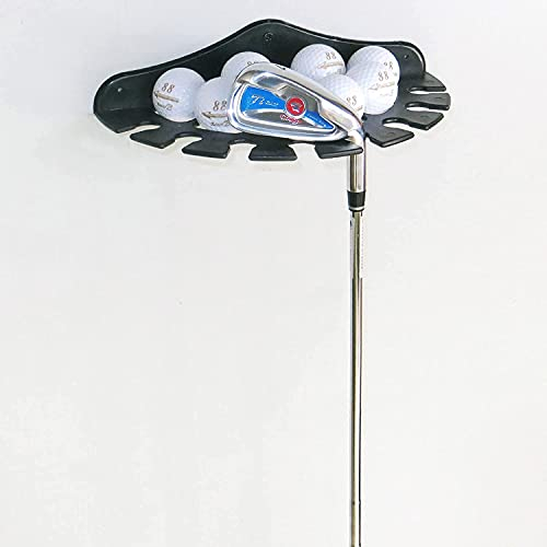 AUXPhome Golfschläger-Organizer, Wandhalterung, Schwarz