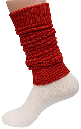 Grödo, Merino Beinstulpen Pique-Muster, 100% Wolle (kbT) (Rot)