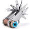 Mini Bike Tool 11 in 1 Multi-Tool,Bicycle Multitool Kit,Cycling Mechanic Repair Tools with CO2 Inflator for Road and Mountain Bikes (Alloy Steel, Small)