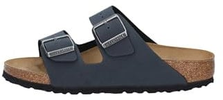 Birkenstock Arizona SFB Damen-Sandalen mit offener Spitze, Basalt N, 44 EU