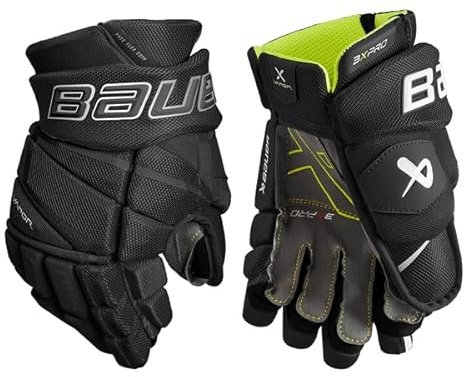 Bauer Vapor 3X Pro Handschuhe Junior, Größe:10 Zoll, Farbe:schwarz/weiß