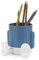 Balvi Pot à Crayons Mr Sitty Couleur Bleu Design coloré et Original avec Deux Compartiments de stocka