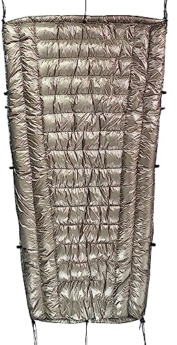 Jolmo Lander Hängematte Down Under Quilt Backpacking Daunendecken Camping Daunenschlafsack 800fp 3D Double Differential Cut Halo-450 (Halo 450 mit Gänsedaunen)