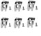 6pcs Electric Drill Belt Clip Replacement Hooks Clips Tools, Belt Hook Clip, Stainless Steel Driver Belt Clip Drill Clip Hook Tool with Screws Compatible with Ma-kita 18V LXT Cordless Drills