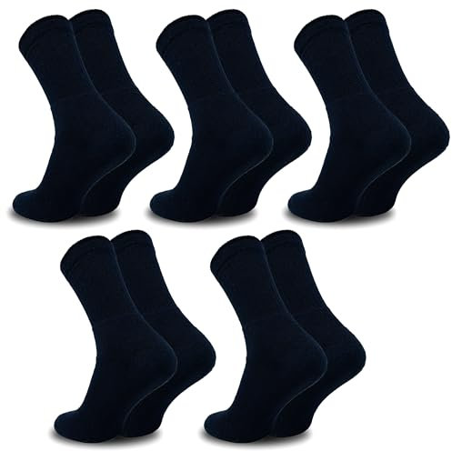 Sportsocken Tennissocken Herren 10 Paar 43-46 Navy Baumwolle Atmungsaktive Anti Schweiß Arbeitsocken Work Socken