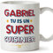 Mugffins Tasses Personnalisables pour CUISINIER homme - En Français - Cadeau Personalisé- Tu es Super - 11 oz / 330 ml