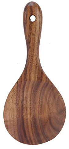 Cuillère de Service en Bois, Palette de Riz, Spatule de Cuisine, Tourneur en Bois, Ustensiles de Cuisine pour Ustensiles de Cuisine Antiadhésifs