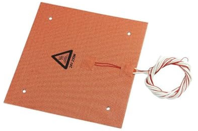 osiuujkw Innovative 220V 750W Silicone Rubber Heating Heater for 3D Printer Heated Bed, Orange 24V 200W 2.35 * 2.35M, 1Set