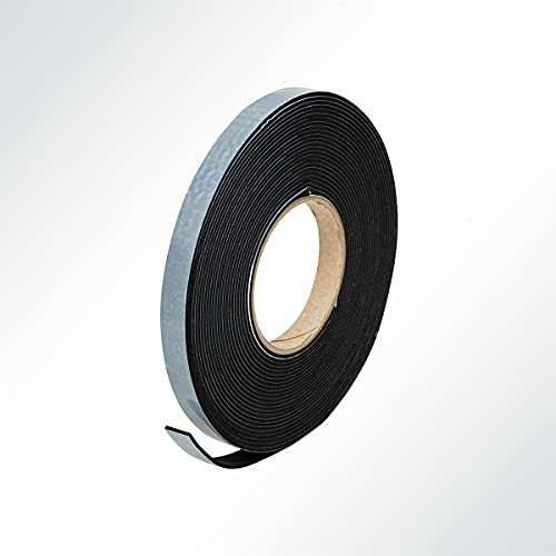 LYSEL® EPDM Zellkautschuk Dichtungsband einseitig selbstklebend Länge 10 Meter Dicke 5mm Breite 9/15/20mm