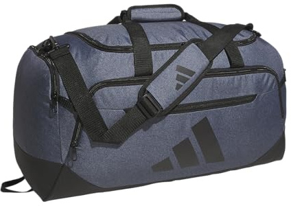 adidas Uni Duffel Bag Defender 5 Medium (59L), Twill Onix Grau/Schwarz, One Size, Defender 5 Medium Seesack (59L)