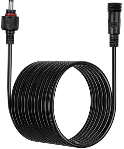 Homoyoyo Weatherproof Dc Power Extension Cord Cable for Solar Lamp Water Pump Auto Battery Monitoring Extension