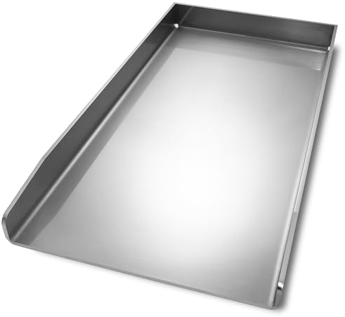 Plancha Edelstahl Grillplatte | passend für Rösle Vario - 44,5x23,5cm | 4mm Massiv