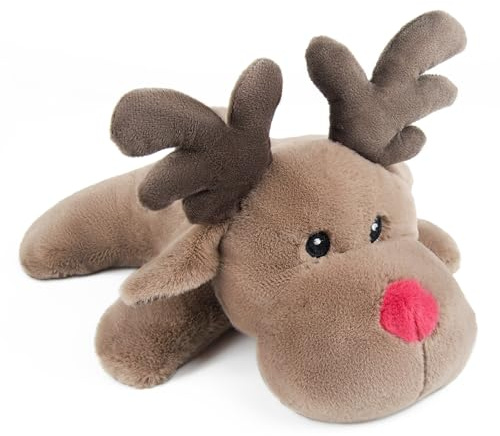 Microwave Heating Pad Unscented Deer Heating Pad Microwave, Microwave Bean Bag Animals Heating Pad for Neck and Shoulders, a Great Gift for Friends (Brown) - 1 Pack