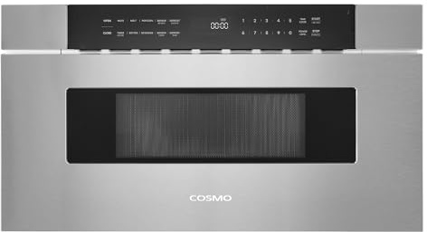 COSMO COS-MWD3012NHSS 30 in. Haven Collection 1.2 cu. ft. Built-in Microwave Drawer, Presets, Touch Controls, Defrosting Rack, Stainless Steel