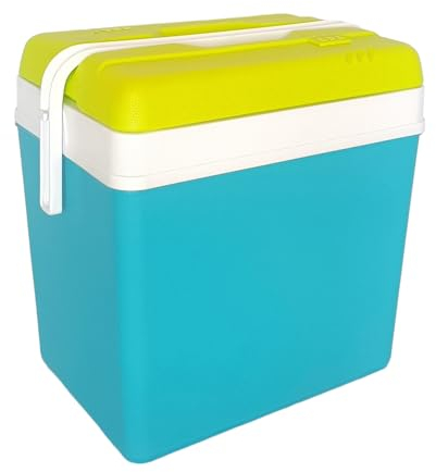 Pincho Nevera Portatil 24 Litros, Bote Termo Para Camping, Playa, Picnic, Mini Frigorifico, Contenedor Termico Para Bebidas y Alimentos, Mantiene Frio Hasta 9 Horas, Con Cierre Seguro y Asa Ergonomica