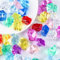 Litinliv 100 Stück Edelsteine für Kinder, Glassteine Bunte Acryl Diamant Deko Diamanten für Kinder, Kinder Edelsteine Deko, Deko Steine Kristall zur Dekoration von Aquarien Gartendekoration