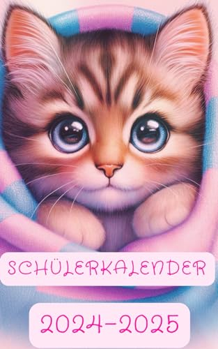 Schülerkalender 2024 / 2025: Katze | Studienplaner für Schüler und Student | Schulplaner - Terminplaner - Organizer für Schule
